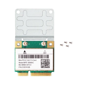 Mini-PCIE Card 9260AC 2.4G / 5 ГГц Двухдиапазонный 802.11Ac Ноутбук Deskktop для Windows10/11
