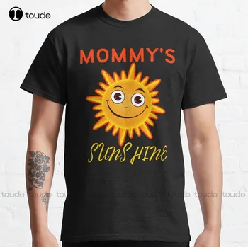 Mommy Is Sunshine Классическая футболка Мужские рубашки Повседневная мода Творческий досуг Забавная футболка Harajuku Футболка с цифровой печатью