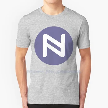 Namecoin (NMC) Повседневная уличная футболка с принтом и логотипом Графическая футболка из 100% хлопка