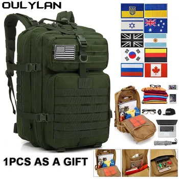 OULYLAN Мужская спортивная треккинговая охотничья сумка 50 л Снаряжение для кемпинга большой емкости 30 л Небольшие военные походные рюкзаки