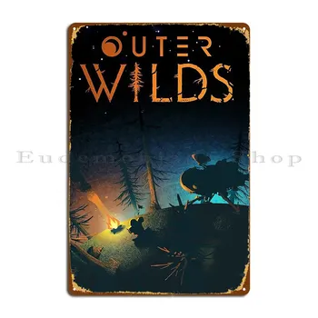 Outer Wilds 2019 Металлическая табличка Кинотеатр Настенный печатный киноплакат Жестяной знак Плакат