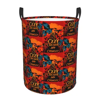  Ozzy Osbourne Корзина для белья Складная тяжелая металлическая группа Рок-игрушка Корзина для хранения одежды Корзина для хранения детской