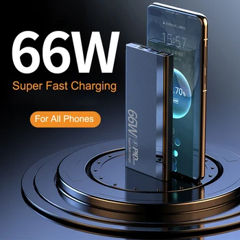 Power Bank 30000mAh PD 20 Вт 66 Вт Быстрая зарядка Powerbank Портативное внешнее зарядное устройство для iPhone 12 13 Huawei Xiaomi Samsung