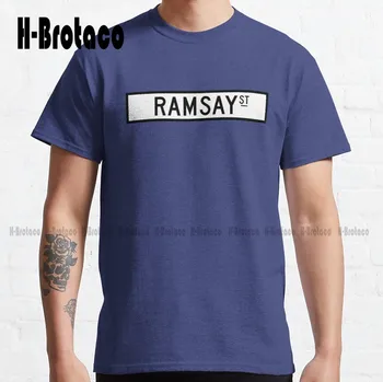 Ramsay St Ramsay Street, Neighbours Классическая футболка Мужская рубашка с коротким рукавом Xs-5Xl Индивидуальный подарок Сделай свой дизайн Уличная одежда