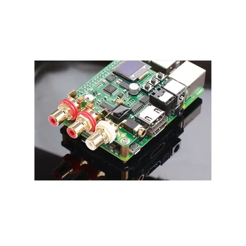 Raspberry Pi DAC Аудио Декодер Плата Расширение HIFI Moudle Поддержка коаксиального волокна I2S OUT для Raspberry Pi 3B 3B + 4B