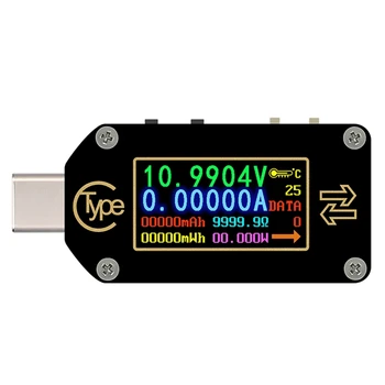 rd tc66 Type-C Pd Триггер USB Вольтметр Вольтметр Амперметр Напряжение 2-сторонний Измеритель тока Мультиметр Pd Зарядное устройство Батарея USB Tester1