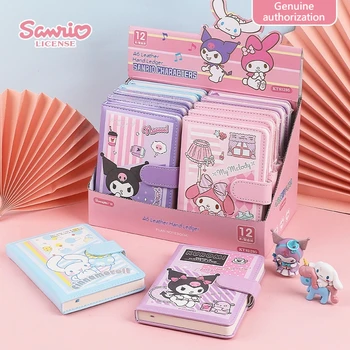 Sanrio Блокнот Kawaii Melody Kuromi Cinnamoroll Cartoon A6 Notebook Student Learning Supply Handbook Канцелярские товары Подарок оптом