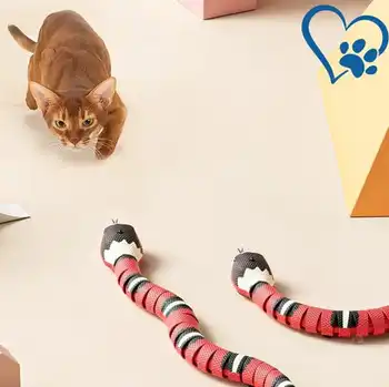 Smart Sensing Snake Cat Toys Интерактивная, Электронная Змея Индукционная Игрушка Котенок Щенок Розыгрыш Змея Игрушка Домашнее животное Аксессуары для кошек