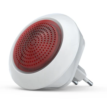 Tuya Датчик звуковой освещенности Встроенный 100 ДБ Сирена Сигнализация Связь Защита Управление Через приложение Smartlife Zigbee EU Plug