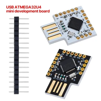 USB ATMEGA32U4 Мини-плата для разработки Модуль виртуальной клавиатуры Плата расширения Микроконтроллер DC5V I2C UART Аксессуар
