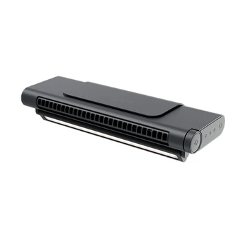 USB Портативный компьютер Зажим Экранный вентилятор Прочный подвесной вентилятор экрана (черный, 1 комплект)