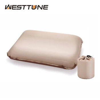 Westtune Подушка для кемпинга Портативная самонадувающаяся подушка для сна 3D Сверхлегкая губка Компактная подушка На открытом воздухе Подушка для шеи для путешествий