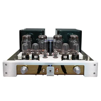 YAQIN MC-100B ламповый усилитель чистой мощности /TR KT88 x 4; SG 6n8p x 4 и 12AX7 x 2 45 Вт + 45 Вт 110-240 В 50/60 Гц