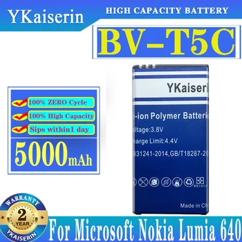 YKaiserin BV-T5C BVT5C Сменная батарея для Nokia Microsoft Lumia 640 Lumia640 RM 1113 1073 Dual 1077 Батареи