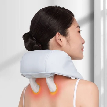 Youpin Miaojie R3 5D Разминание Шиацу Массаж Шаль Шея Хиропрактика Массажер для облегчения боли в плечах Нагревание Массаж шеи