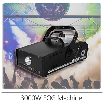 YUER 3000 Вт Туманная машина DMX512 Канал подходит для диджея, диско-бара, оборудования для вечеринок, сценического эффекта, проводного пульта дистанционного управления