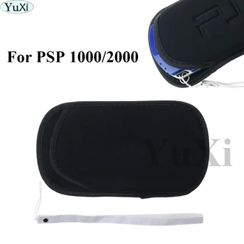 YuXi 1Set Soft Screen Защитная сумка для хранения с ремешком для ручного запястья для консоли Sony для PSP 1000 2000 3000