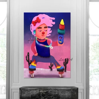 Абстрактная фигура Картина маслом Холст Рулон Художественные Декоративные Картины Для Гостиной Большой Размер Безрамные Плакаты На Стене