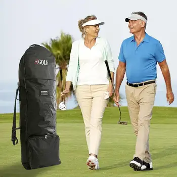 Авиационная сумка для гольфа Сумка для гольфа Путешествие с колесами Дорожный чехол для гольф-клуба для авиакомпаний Авиационная сумка для гольфа Аксессуары для гольфа