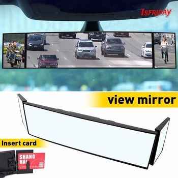  Автомобильный зажим на зеркале заднего вида Выпуклое зеркало Безопасность вождения Универсальное широкоугольное зеркало заднего вида Авто Автомобильные внутренние зеркала