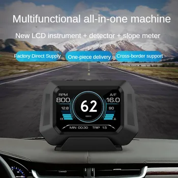 Автомобильный проекционный дисплей OBD+GPS Встроенный дисплей скорости HUD Многофункциональный прибор Синхронизация данных автомобиля Автомобильная электроника