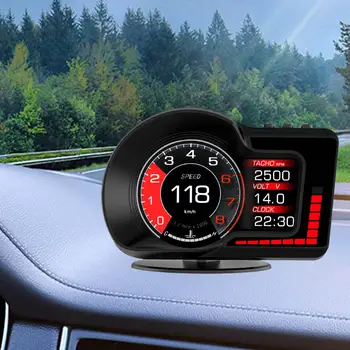 Автомобильный проекционный дисплей HUD Сигнализация скорости Автомобильные аксессуары Обороты Температура воды