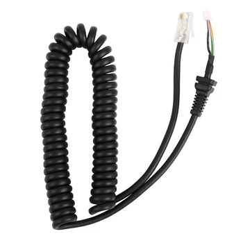 Автомобильный ручной динамик Замена микрофона Микрофонные кабели Шнур Провод для YAESU MH-48A6 Для автомобильного радио Рация Телефонная пружинная линия