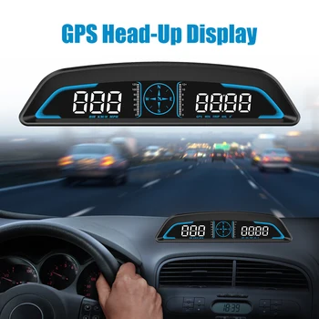 Автомобильный спидометр Автомобильная электроника Аксессуары Интеллектуальный цифровой счетчик напоминания о сигнализации G3 GPS HUD Heads-дисплей