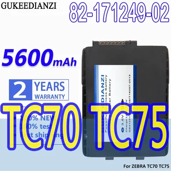 Аккумулятор GUKEEDIANZI большой емкости 82-171249-02 82-171249-01 5600 мАч Для ZEBRA для Symbol TC70 TC75 Батареи сканера