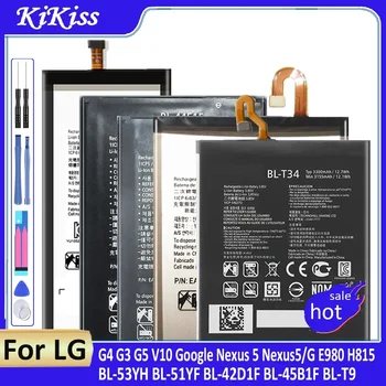 Аккумулятор для LG G4, G3, G5, V10, для Google для Nexus 5, для Nexus5/G, E980, H815, BL-53YH, BL-51YF, BL-42D1F, BL-45B1F, BL-T9