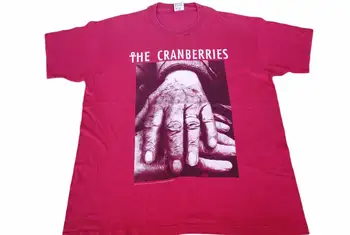 Винтаж 90-х Ирландская рок-группа Cranberries Red Large T