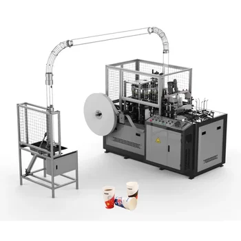  Высокоскоростная автоматическая машина для изготовления одноразовых бумажных стаканчиков для бумажных стаканчиков полностью автоматическая