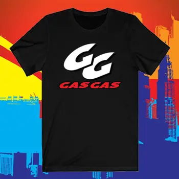 Газ Логотип Газ Черная футболка Размер от S до 5XL