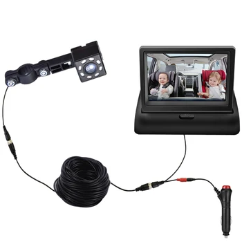 Детское автомобильное зеркало Радионяня 360 Регулируемая детская камера заднего дисплея с камерой ночного видения
