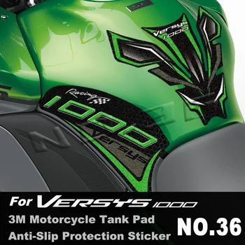 Для Kawasaki VERSYS 1000 versys1000 SE 1000 S 2016-2023 3M Наклейка на бак мотоцикла Противоскользящая наклейка Аксессуары для защиты от скольжения