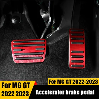 Для MG GT 2022 2023 Педаль акселератора, противоскользящая накладка, защитная пластина тормоза из алюминиевого сплава, внутренняя отделка