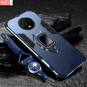 Для OnePlus 7T Pro Чехол Жесткий ПК с подставкой Ring Armor Противоударная защитная задняя крышка Чехол для одного плюс 7t 7 Pro 6T Корпус телефона