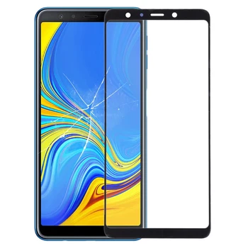  для Samsung Galaxy A7 2018 / A750 Внешний стеклянный объектив переднего экрана с оптически прозрачным клеем OCA