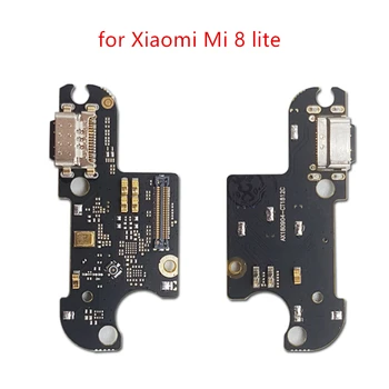 для Xiaomi Mi 8 lite USB Зарядное устройство Порт Док-разъем Печатная плата Лента Гибкий кабель Порт зарядки Замена компонентов Запасные части