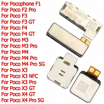 Для Xiaomi Poco X3 NFC X4 Pocophone F1 F2 F3 F4 GT M3 M4 Pro 5G Вибрационный звонок Замена двигателя вибратора с гибким кабелем