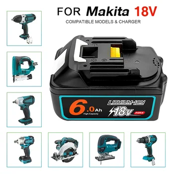 Для аккумуляторной батареи Makita 18 В 5,0 / 6,0 / 8,0 Ач Литий-ионный аккумулятор для Makita BL1830 BL1815 BL1860 BL1840 Сменный аккумулятор электроинструмента