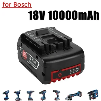 Для аккумуляторной батареи Bosch 10000 мАч 18 В 10000 мАч со светодиодным литий-ионным аккумулятором BAT609, BAT609G, BAT618, BAT618G, BAT614