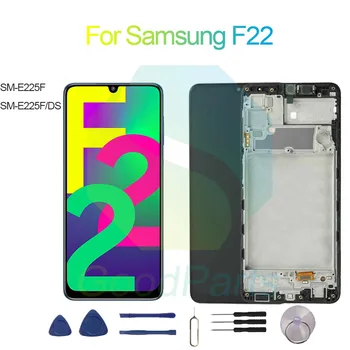 Для замены дисплея экрана Samsung F22 1600 * 720 SM-E225F, SM-E225FDS F22 ЖК-дисплей сенсорный дигитайзер в сборе