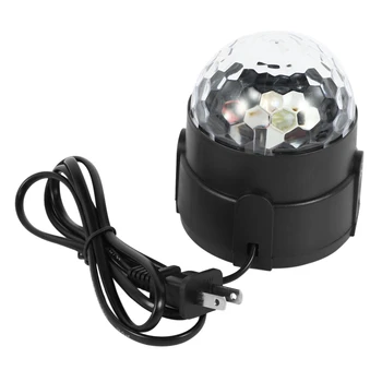  Звуковые светильники для вечеринок с дистанционным управлением DJ Lighting, RBG Disco Ball, стробоскопическая лампа 7 режимов Stage Par Light для домашней комнаты