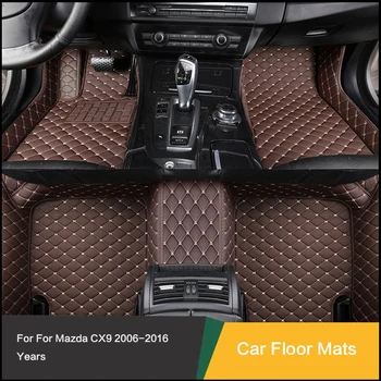 Изготовленные на заказ автомобильные коврики специально для Mazda CX9 2006-2016 лет Водонепроницаемый кожаный ковер Автомобильные аксессуары