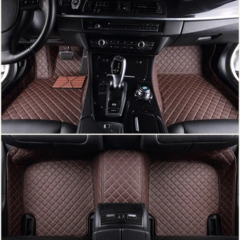 Изготовленные на заказ автомобильные коврики для BMW X4 F26 2014-2018 годов Искусственный кожаный ковер Аксессуары для интерьера автомобиля