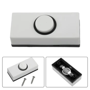 Кнопка Дверной звонок Звонок Звонок Нажатие кнопки Белые вставки Настенная пластиковая жесткая проводка Стильный внешний дизайн Дверные звонки