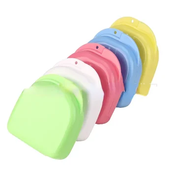 Компактный многоцветный ортодонтический ретейнер для зубов Коробка Чехол Зубной протектор Зубной протектор Спортивный протектор Контейнер Коробка TSLM1