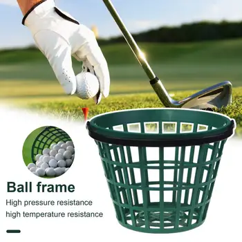  Корзина для гольфа большой емкости Высокотемпературная стойкость Ведро для переноски мяча для гольфа Контейнер для хранения мяча для гольфа с ручкой