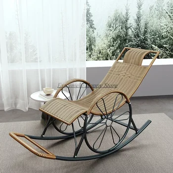 Креативные кресла-качалки для гостиной Lounge Ленивые взрослые Стулья для гостиной в полный рост Мода Mid Century Sillones Домашняя мебель